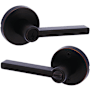 Kwikset Halifax Single Cylinder Keyed Entry Door Lever Set with Round Rose Venetian Bronze
