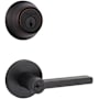 Kwikset Halifax (Round Rosette) Lever and 660 Deadbolt Combo Pack with SmartKey Venetian Bronze