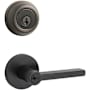 Kwikset Halifax (Round Rosette) Lever and 780 Deadbolt Combo Pack with SmartKey Venetian Bronze