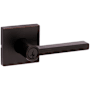 Kwikset Halifax Single Cylinder Keyed Entry Door Lever Set with Square Rose and SmartKey Venetian Bronze