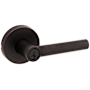 Kwikset Milan Single Cylinder Keyed Entry Door Lever Set with Round Rose and SmartKey Venetian Bronze