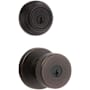 Kwikset Pismo Single Cylinder Keyed Entry Knob Set and Deadbolt Combo with SmartKey from the 980 Series Venetian Bronze
