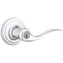 Kwikset Tustin Keyed Entry Door Leverset with Smart Key from the Signature Series Polished Chrome