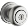 Kwikset Hancock Storeroom Keyed Entry Door Knob Set with Round Rose Satin Chrome