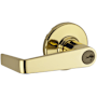 Kwikset Kingston Grade 2 Keyed Entry Door Lever Set with SmartKey Polished Brass