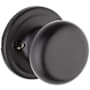 Kwikset Hancock Reversible Non-Turning One-Sided Dummy Door Knob Matte Black