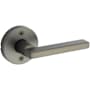 Kwikset Halifax Non-Turning One-Sided Dummy Door Lever with Round Rose Gun Metal