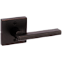 Kwikset Halifax Non-Turning One-Sided Dummy Door Lever with Square Rose Venetian Bronze