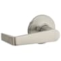 Kwikset Kingston Reversible Non-Turning One-Sided Dummy Door Lever Satin Nickel