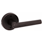 Kwikset Milan Non-Turning One-Sided Dummy Door Lever with Round Rose Venetian Bronze
