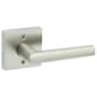 Kwikset Milan Non-Turning One-Sided Dummy Door Lever with Square Rose Satin Nickel