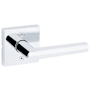 Kwikset Milan Non-Turning One-Sided Dummy Door Lever with Square Rose Bright Chrome