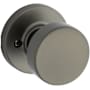 Kwikset Pismo Non-Turning One-Sided Dummy Door Knob with Round Rose Gun Metal