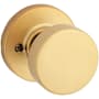Kwikset Pismo Non-Turning One-Sided Dummy Door Knob with Round Rose Satin Brass
