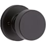 Kwikset Pismo Non-Turning One-Sided Dummy Door Knob with Round Rose Matte Black