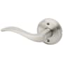 Kwikset Sedona Left Handed Non-Turning One-Sided Dummy Door Lever with Round Rose Satin Nickel