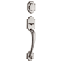 Kwikset Austin Sectional Single Cylinder Keyed Entry Exterior Pack Handleset with SmartKey Satin Nickel