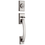 Kwikset Tavaris Sectional Single Cylinder Keyed Entry Exterior Pack Handleset with SmartKey Satin Nickel