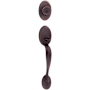 Kwikset Chelsea Dummy Door Exterior Handleset from the Signature Series (Interior Pack Sold Separately) Venetian Bronze