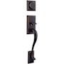 Kwikset Signature Series Hawthorne Dummy Handleset - Exterior Trim Only Venetian Bronze