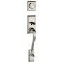 Kwikset Signature Series Hawthorne Dummy Handleset - Exterior Trim Only Satin Nickel