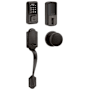 Kwikset 939 Halo Electronic Touchscreen WiFi Enabled Deadbolt with Arlington Handleset and Hancock Interior Knob Combo Pack with SmartKey Venetian Bronze
