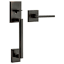 Kwikset San Clemente Lower Handleset with Interior Halifax Lever, Minus Deadbolt Venetian Bronze