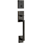 Kwikset San Clemente Single Cylinder Keyed Entry Handleset with SmartKey, Exterior Only Venetian Bronze