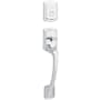 Kwikset Prague Dummy Sectional Handleset - Exterior Only Bright Chrome
