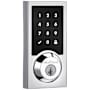 Kwikset Home Connect Contemporary Keyless Entry Electronic Touchscreen Deadbolt with Z-Wave Polished Chrome