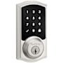 Kwikset Home Connect Traditional Keyless Entry Electronic Touchscreen Deadbolt with Z-Wave Satin Nickel