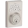 Kwikset Powerbolt 240 Contemporary Single Cylinder Keyless Entry Deadbolt with 5-Button Keypad Satin Nickel
