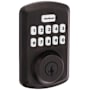 Kwikset Powerbolt 250 Transitional Single Cylinder 10-Button Keyless Entry Deadbolt with SmartKey Venetian Bronze
