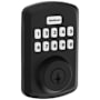 Kwikset Powerbolt 250 Transitional Single Cylinder 10-Button Keyless Entry Deadbolt with SmartKey Matte Black