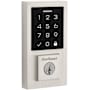 Kwikset SmartCode Deadbolts Touchscreen Single Cylinder Keyless Entry Deadbolt with UL Fire Rating and Smartkey Technology Satin Nickel