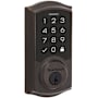 Kwikset SmartCode Touchscreen Single Cylinder Keyless Entry Deadbolt with UL Fire Rating and Smartkey Technology from the Signature Collection Venetian Bronze