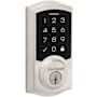 Kwikset SmartCode Touchscreen Single Cylinder Keyless Entry Deadbolt with UL Fire Rating and Smartkey Technology from the Signature Collection Satin Nickel