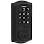 Kwikset SmartCode Touchscreen Single Cylinder Keyless Entry Deadbolt with UL Fire Rating and Smartkey Technology from the Signature Collection Matte Black