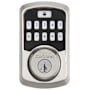 Kwikset Aura Electronic Deadbolt with Keypad and Bluetooth Technology Satin Nickel