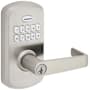 Kwikset SmartCode 955 Electronic Keypad Entry Leverset with Kingston Lever Satin Nickel