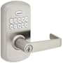 Kwikset SmartCode 955 Electronic Keypad Entry Leverset with Kingston Lever Satin Nickel