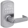 Kwikset SmartCode 955 Electronic Keypad Entry Leverset with Kingston Lever Satin Chrome