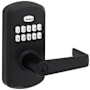 Kwikset SmartCode 955 Electronic Keypad Entry Leverset with Kingston Lever Matte Black