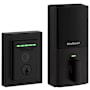 Kwikset Halo Contemporary SmartKey Electronic Fingerprint Keyless Entry WiFi Enabled Deadbolt Matte Black