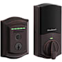 Kwikset Halo Traditional SmartKey Electronic Fingerprint Keyless Entry WiFi Enabled Deadbolt Venetian Bronze