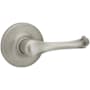 Kwikset Dorian Lever Single Cylinder Interior Pack with Round Rose for Handlesets Satin Nickel