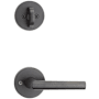 Kwikset Milan Lever Single Cylinder Interior Pack with Round Rose for Handlesets Venetian Bronze