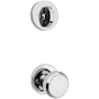 Kwikset Maven Single Cylinder Keyed Entry Handleset Interior Pack with Round Rose for Handlesets Polished Chrome