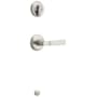 Kwikset Perth Lever Single Cylinder Interior Pack with Round Rose for Handlesets Satin Nickel