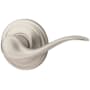 Kwikset Tustin Left Handed Lever Single Cylinder Interior Pack with Round Rose for Handlesets Satin Nickel